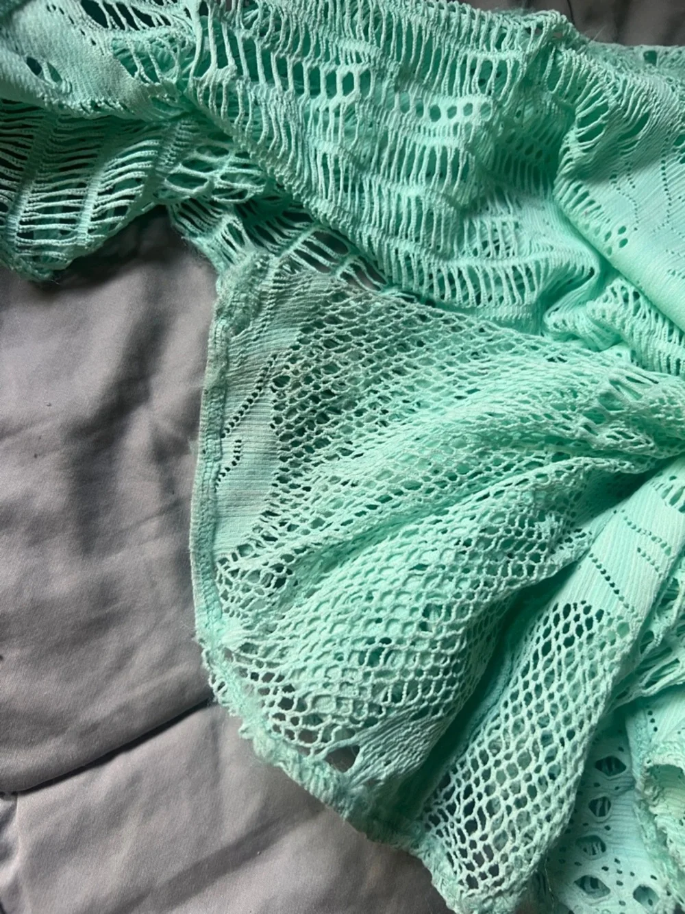 PatBO Crochet Cutout Halter Maxi Swimsuit Dress - Picture 11 of 12